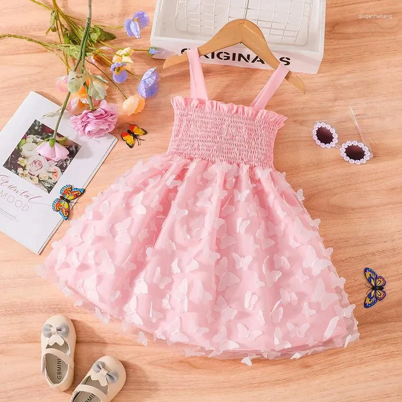 Girl Dresses 1 2 3 4 5 Years Baby Girls Dress Summer Fashion Butterfly Mesh Little Princess For Birthday Party Kids Clothes