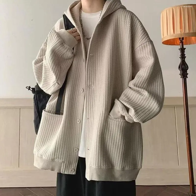 High Quality Oversized Hoodie Mens Style Korean Style Couple Coat