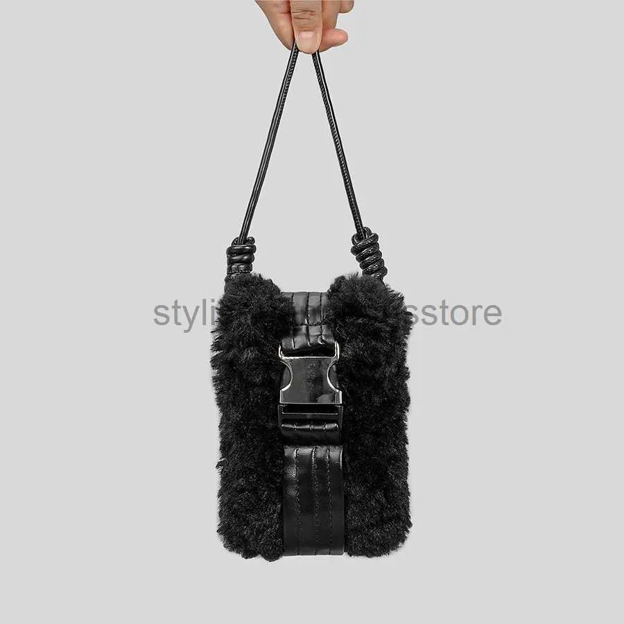 Shoulder Bags Bags PU patchwork mobile poncho bag suitable luxury designers wallets 2023 mini sour fontstylishhandbagsstore