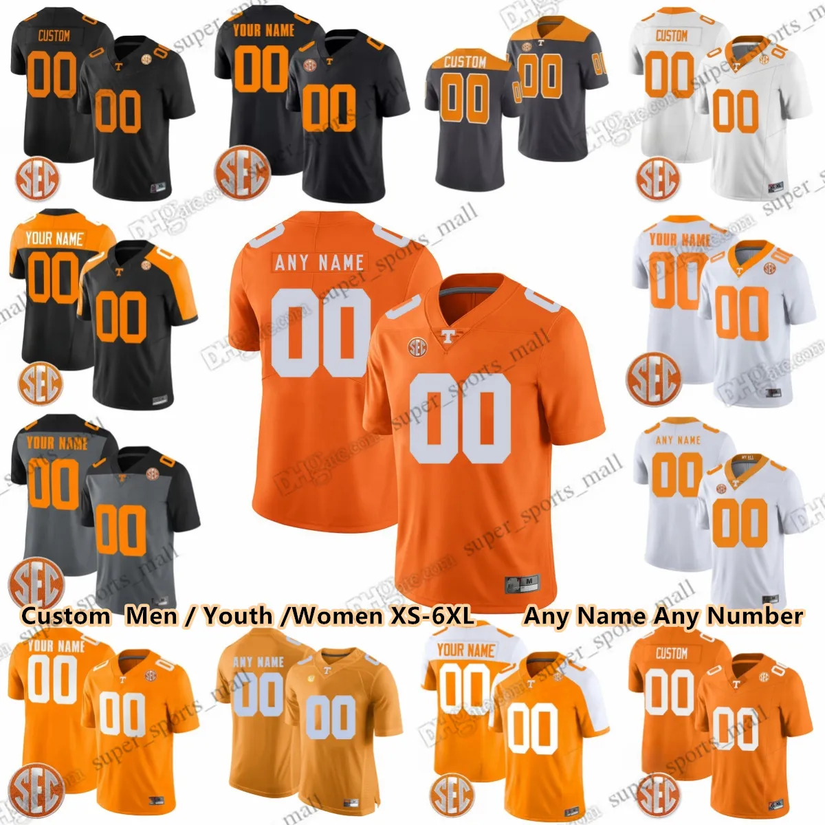 Personalizado 2023 Tennessee Volunteers Football Jerseys Joe Milton III Jaylen Wright Branco Alvin Kamara Wright Elijah Herring Tamarion McDonald Wesley Walker Jaylen