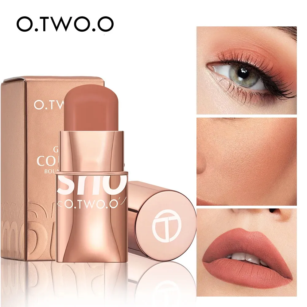 Rouge à lèvres OTWOO Blush Stick 3in1 yeux joues et lèvres teinte constructible imperméable crème légère Multi maquillage pour les femmes 231027