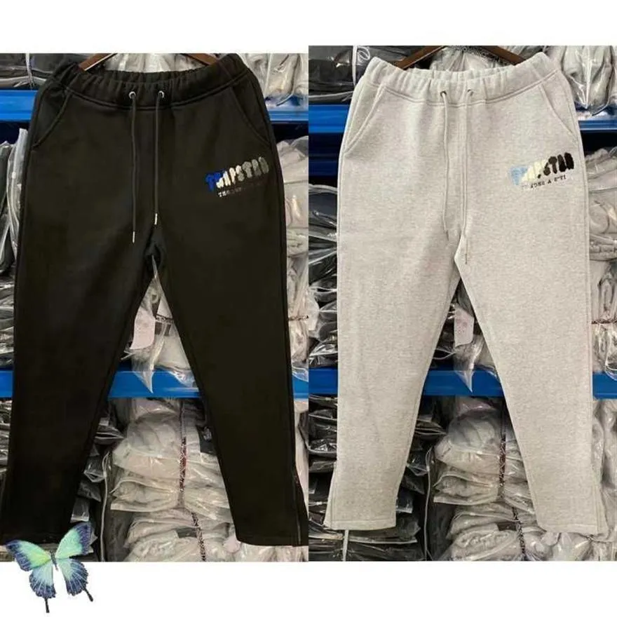 Heren Broek Trapstar Borduren Fleece Sweatshirt Met Capuchon Set Sluiting Rits Casual Joggingbroek Hoodie Pak T221205286c