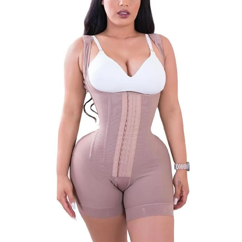 Women's Shapers High Double Compression Garment Tummy Control Adjustable Skims BBL Post Op Supplie Fajas Colombianas2244