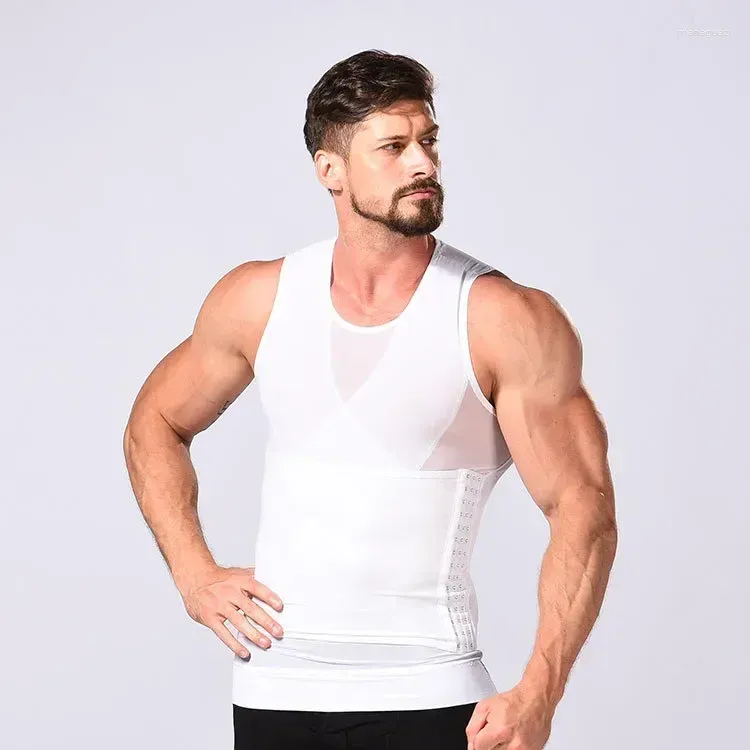 Mens Body Shapers Compression Tops Vest Mesh Control Waist Breathable  Shaper Sheath Shapewear Men Corset Slimming Fajas Tummy Trainer From  Managuazi, $11.38