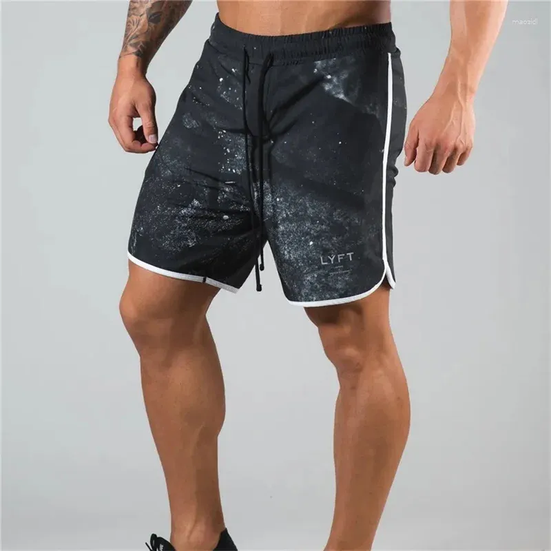 Laufhose 2023 Männer Bodybuilding Schnell trocknend Sport Jogger Knielangen Jogginghose Sommer Männliche Turnhallen Training