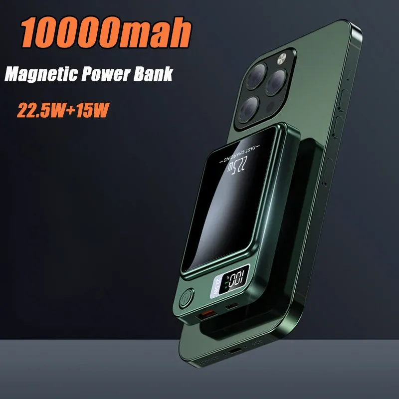 Banque d'alimentation magnétique Portable 10000mah PD20W, 22.5W, charge rapide sans fil, pour iPhone 14 13 12 Pro Max, nouvelle collection
