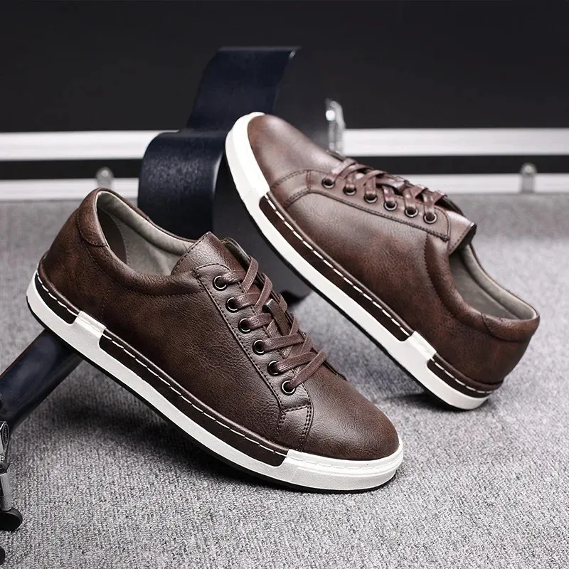 Kleding Schoenen Kwaliteit Mannelijke Lederen Comfortabele Mannen Casual 2023 Mode Heren Flats Loafers Ademend Wandelen voor Zapatos 231026