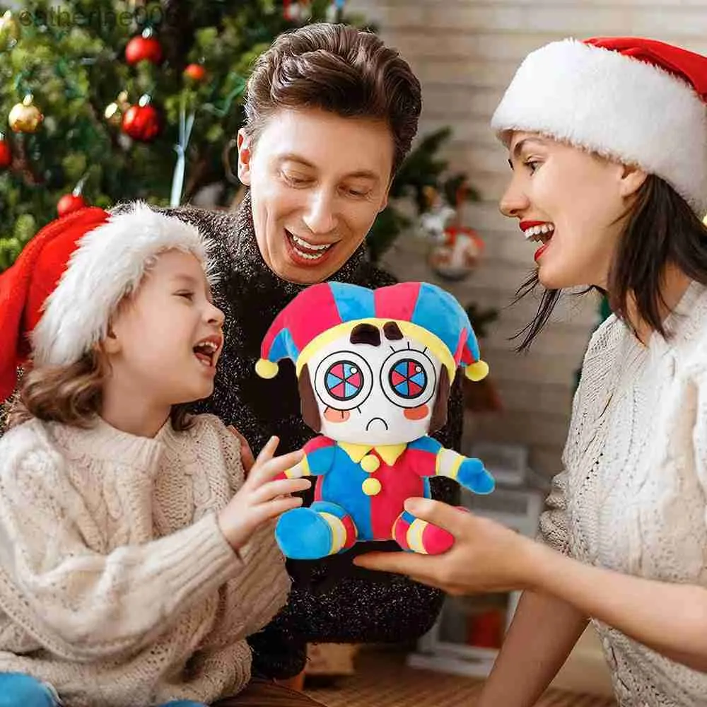 25cm Digital Circus Plush Toys Amazing Circus Clown Rabbit Plush Dolls Cartoon Periphery Stuffed Toys for Kids and Adults