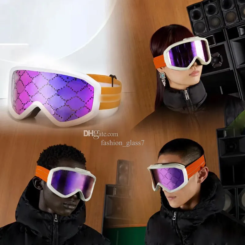 Lunettes de ski à changement de couleur à la mode pour hommes et femmes de haute qualité, monture surdimensionnée, lunettes violettes réglables, lunettes de soleil d'extérieur