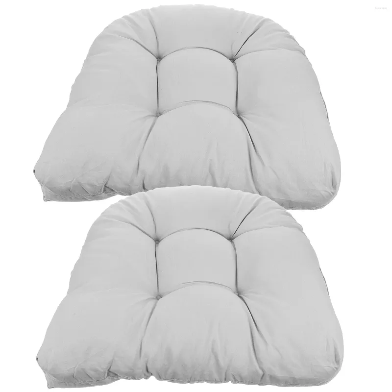 Travesseiro 2 peças cadeira jardim ao ar livre piso assentos domésticos cadeiras de escritório almofada de jantar de poliéster