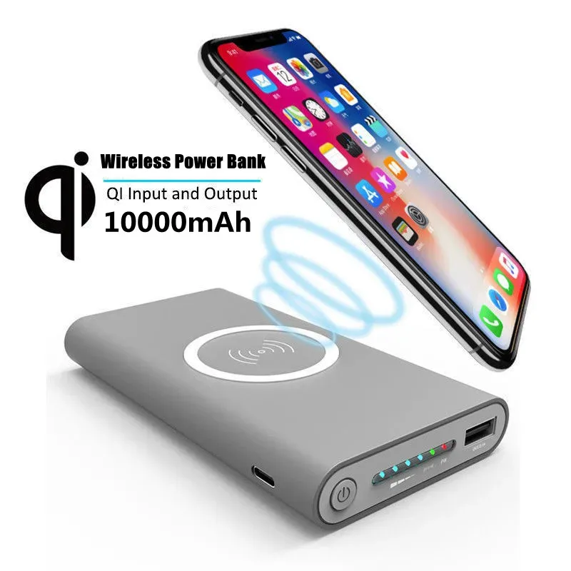 Wireless Power Bank for Samsung Fast Charging 30000mAh Portable LED Display External Battery Pack Qi Wireless Charger Powerbank