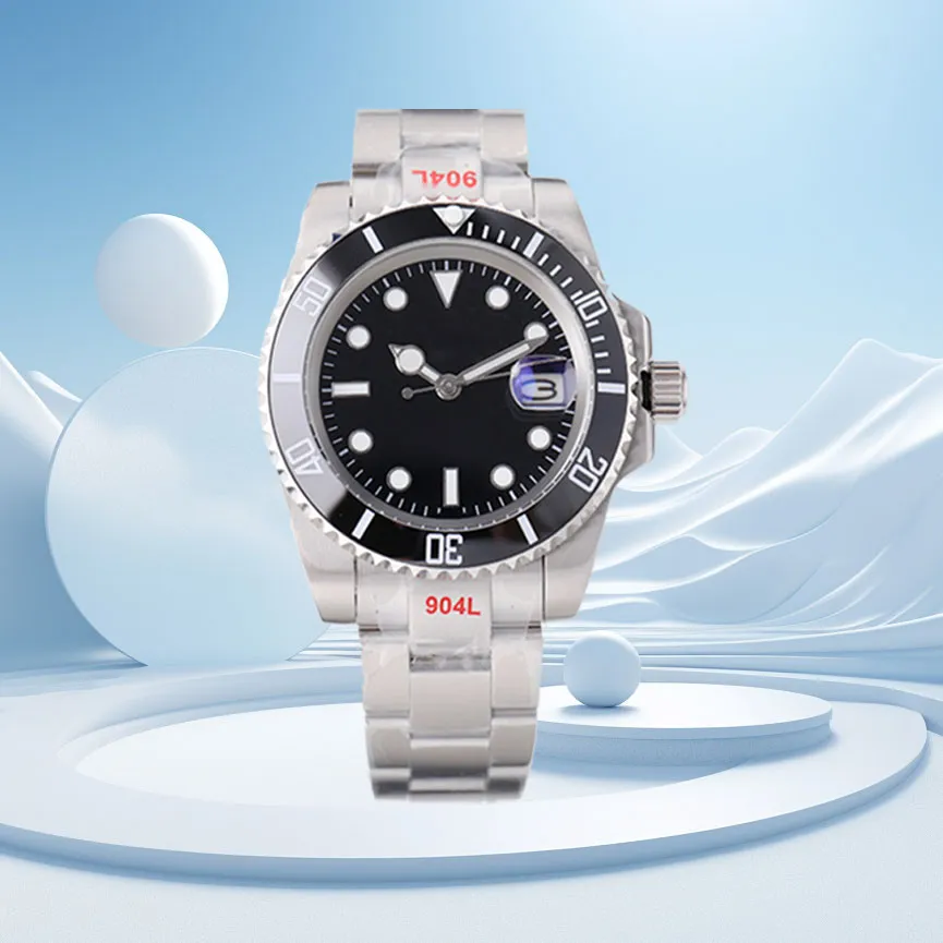 Wysokiej jakości automatyczny designerski zegarek 2813 Ruch mechaniczny zegarki Sapphire ze stali nierdzewnej ceramiczne światło wodoodporne Montre z zegarkami dla mężczyzn AAA