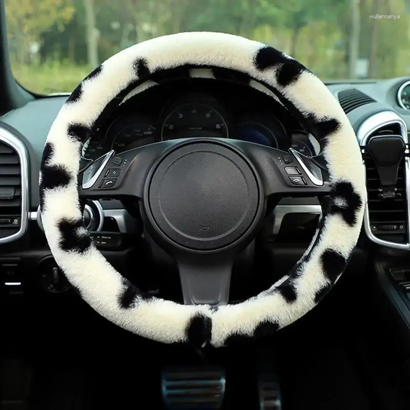 Couvre-volant En Peluche Chaud Pour La Décoration Intérieure De La Voiture, Mode en ligne