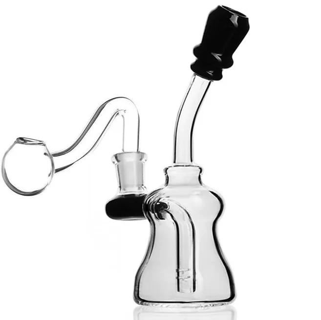 Bong acqua in vetro da 7,5 pollici Base beaker Dab Rigs Narghilè Fumo Tubi acqua in vetro Rig petroliferi con banger da 14 mm