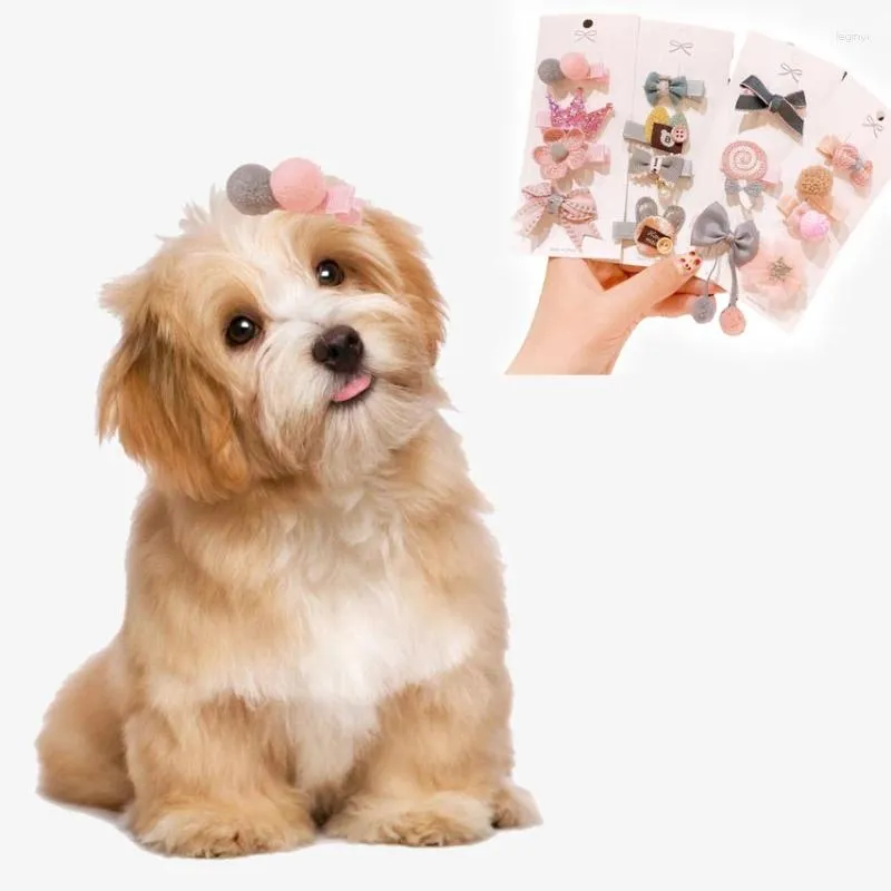 Abbigliamento per cani Decorazioni per peli di animali domestici Clip per pizzo da principessa Gatto Fiocco carino Festa di compleanno Puntelli Accessori per bambini Forniture per cuccioli