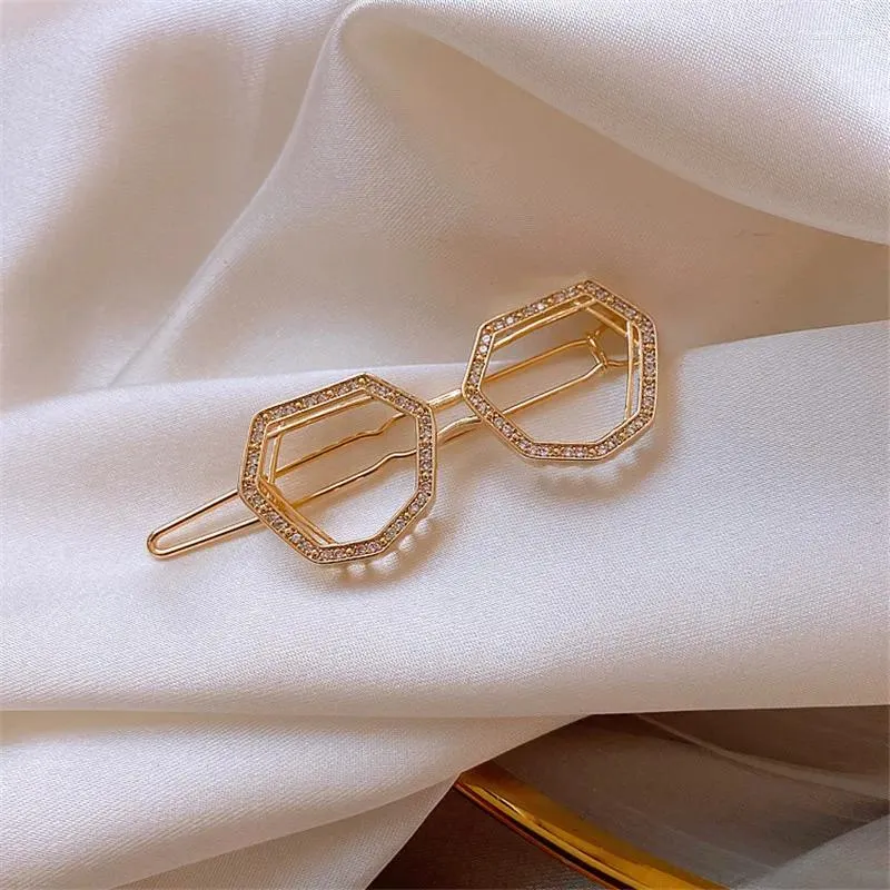 Hair Accessories Glasses Shape Hairpins Metal Clip Barrette For Women Girls Fashion Gifts Wholesale