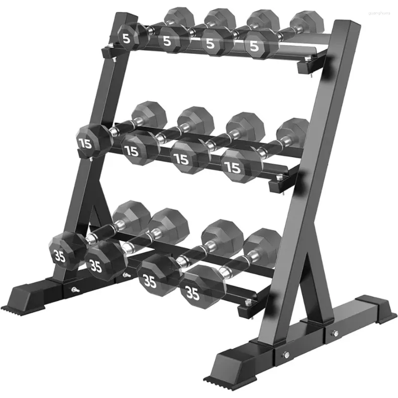 Dumbbells WALMANN Dumbbell Rack Adjustable 3-Tier Weight Stand Heavy Duty Storage For Home Gym(Dumbbells Not Included)