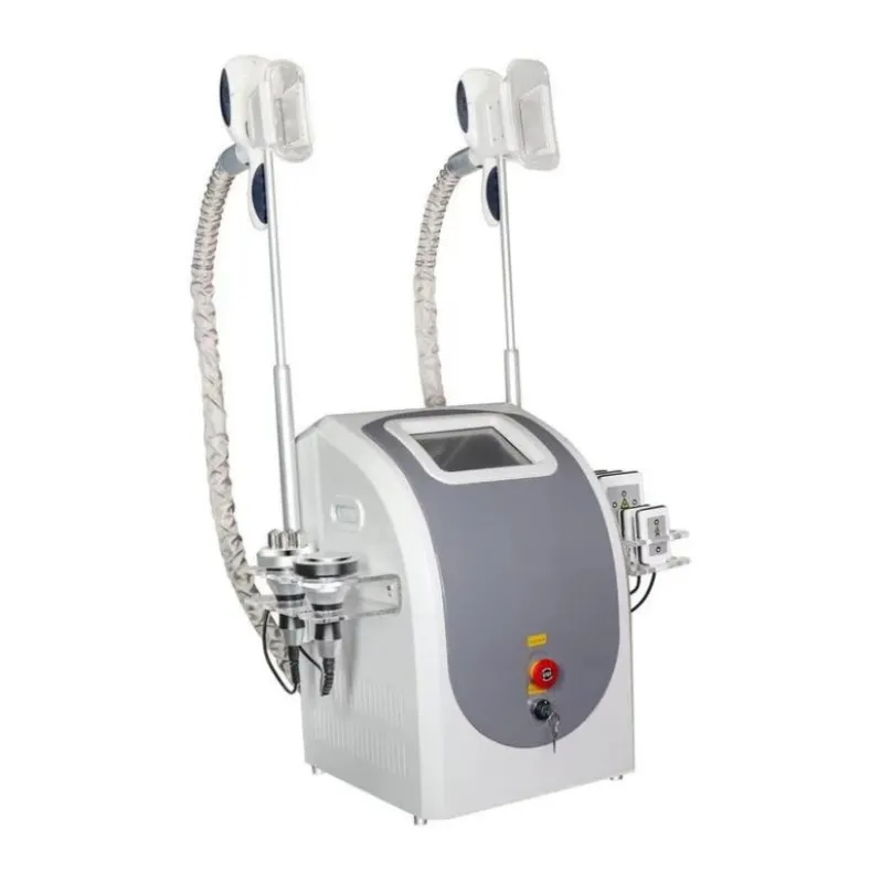 Máquina de emagrecimento Cryo Lipolysis Máquina de congelamento de gordura Slim 40K Cavitação Rf Pele Apertando Lipo Laser Duas alças podem funcionar ao mesmo tempo