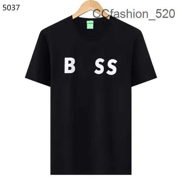 Boss Mens t Shirt High Quality Fashion Men's T-shirt Luxury Polo Round Neck Breathable Top Boss Business Shirt Casual Tee Man Tops Designer Shirts Men Size M-xxxl N0D7