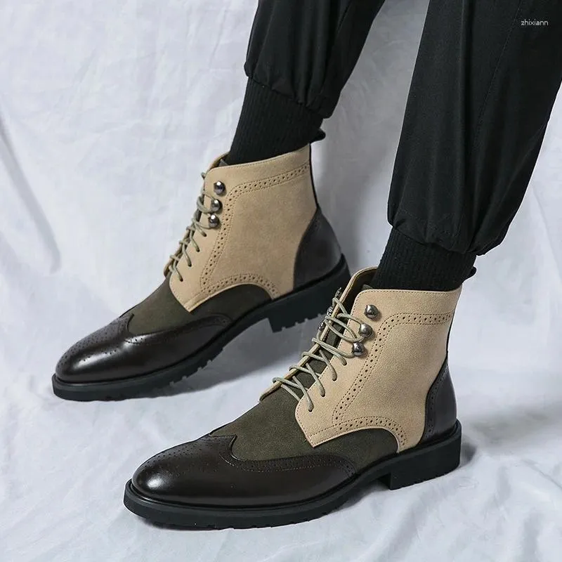 High top brogues sale