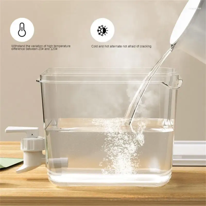 Water Bottles Cold Kettle With Faucet Refrigerator Cool Bucket Lemonade Bottle Beverage Dispenser Drinkware For Summer