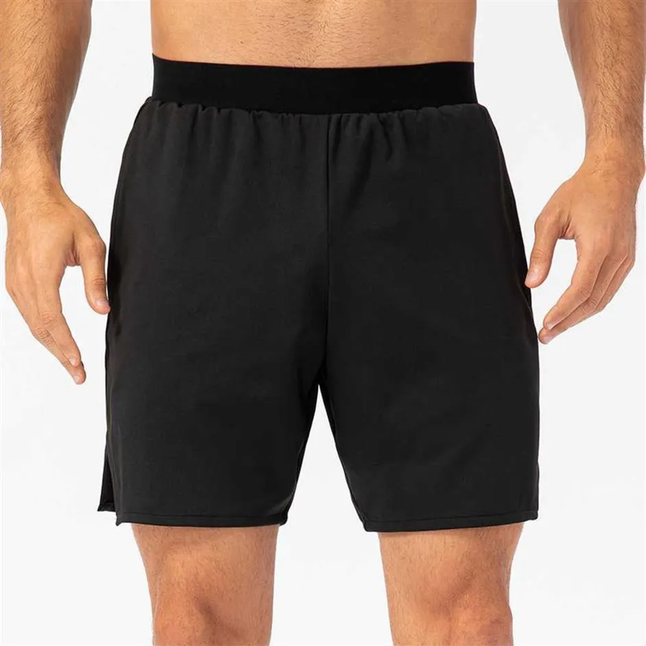 Short de sport d'été pour hommes séchage rapide élastique course sous-vêtements d'entraînement pantalon ample décontracté Fitness Capris entraînement plage Gy308T