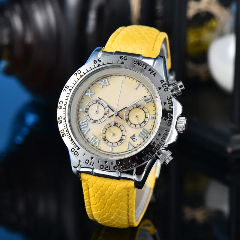 Zegarki na nadgarstki dla mężczyzn 2024 Nowe zegarki męskie wszystkie wykładowe kwarc Watchnij Wysokiej jakości najlepszy luksusowy zegar marki Mężczyźni Moda R0100113