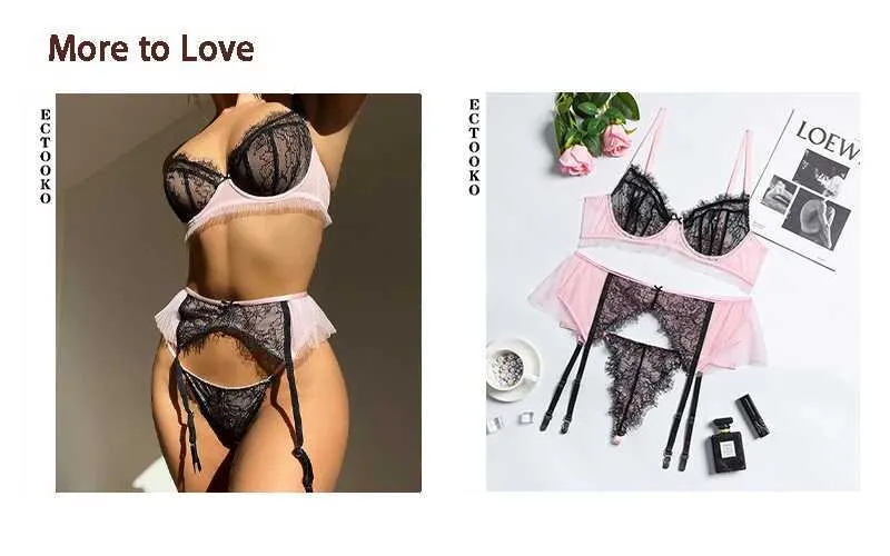 ECTOOKO Rhinestone Lingerie Set See Through Lace Bra Panty Set And Panty  For Intimate Moments Uncensored And Sexy T231027 From Catherine002, $2.89