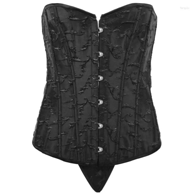 Bustiers espartilhos cintura shaper sexy steampunk preto overbust corselet trainer e roupas góticas bustiers