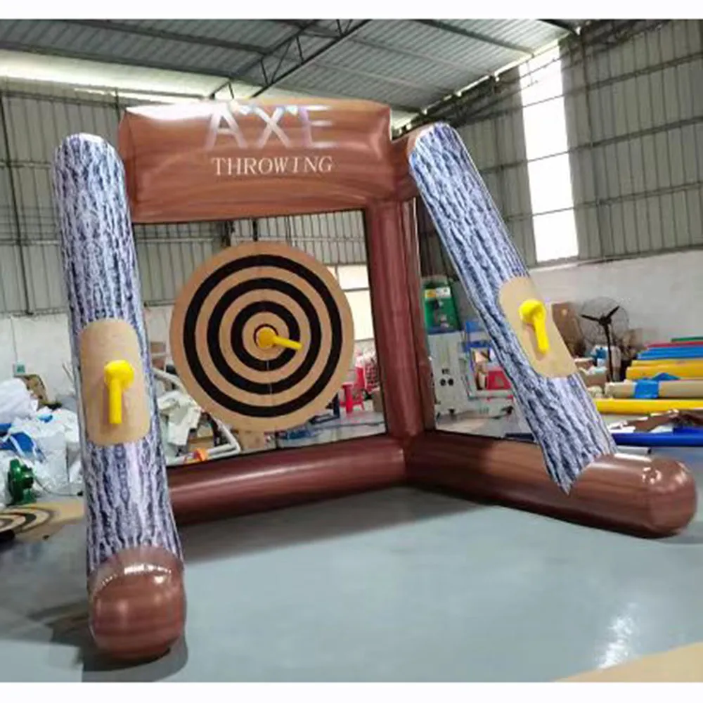Wholesale 2023 Inflatable Axe Throw Dart Board Backboard Game 3x3m
