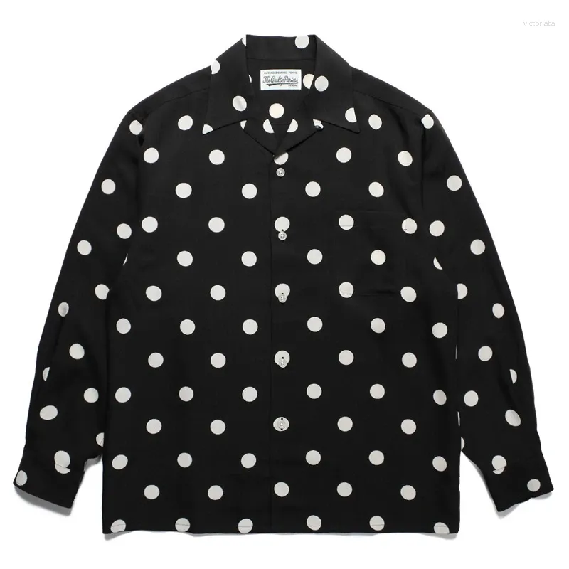 トップス wacko maria SMALL DOTS OPEN COLLAR SHIRT DOTS OPEN COLLAR SHIRT【BLUE】｜WACKO MARIA｜MELTING POT