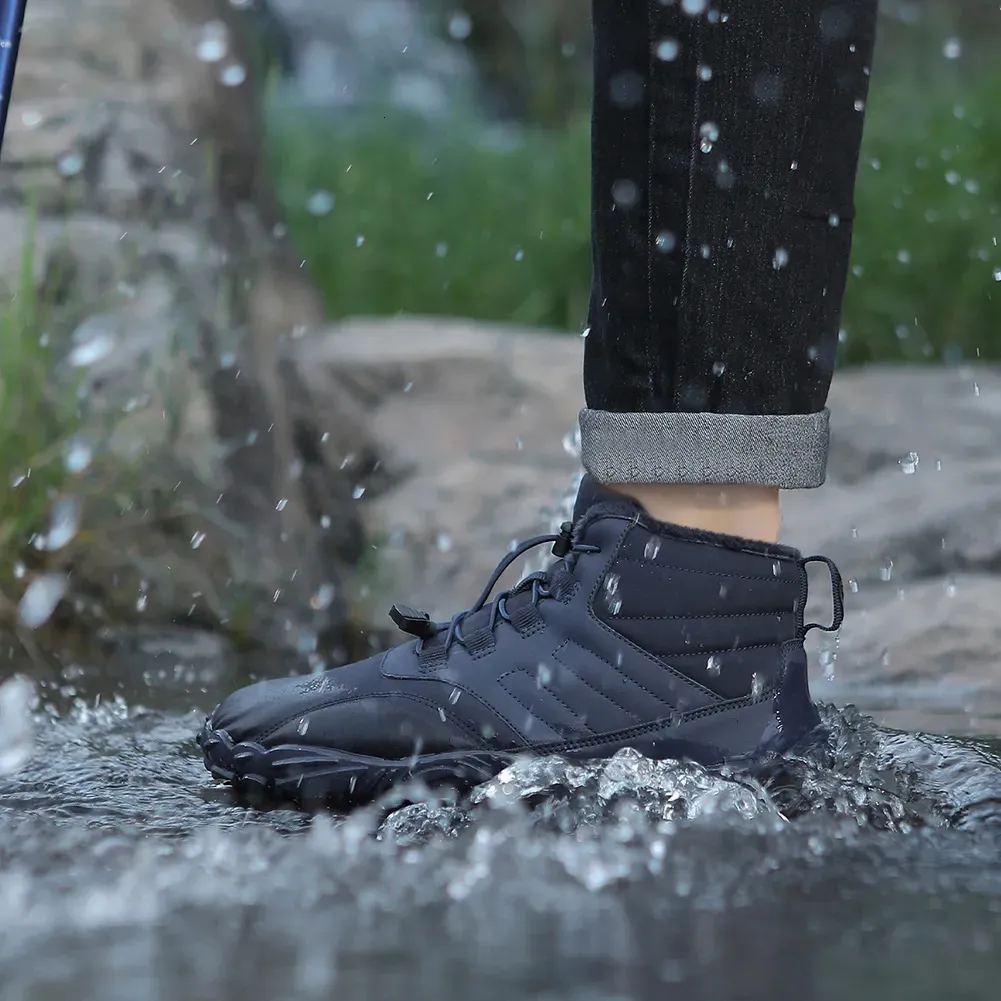 Laarzen Winter Warm Barefoot Dames Heren Rubberen loopschoenen Waterdicht Antislip Ademend Sneeuw voor buiten wandelen 231026
