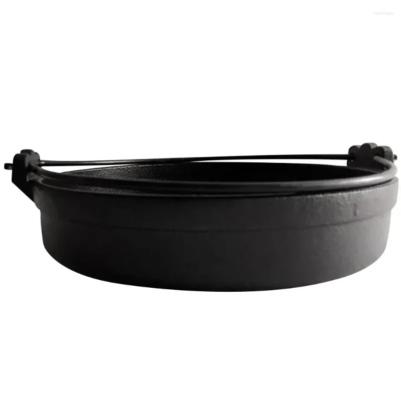 Pans Cast Iron Skillet Cooking Pan Japanese Style Camping Cookware Pot Kitchen Supply Outdoor Wok