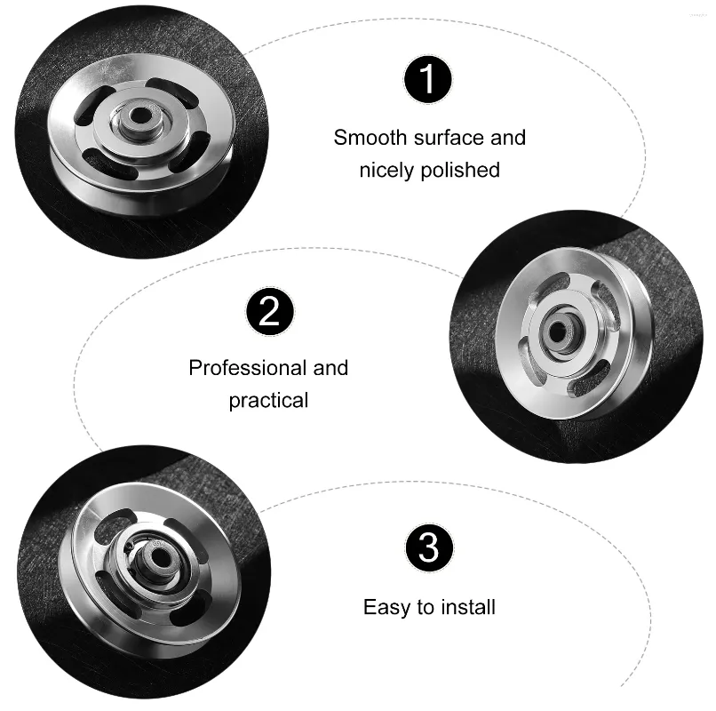 Aluminium Alloy Pulley Fitness Parts Set Of 2 Bearing Lightweight Wheels  From Yongyiyi, $14.83