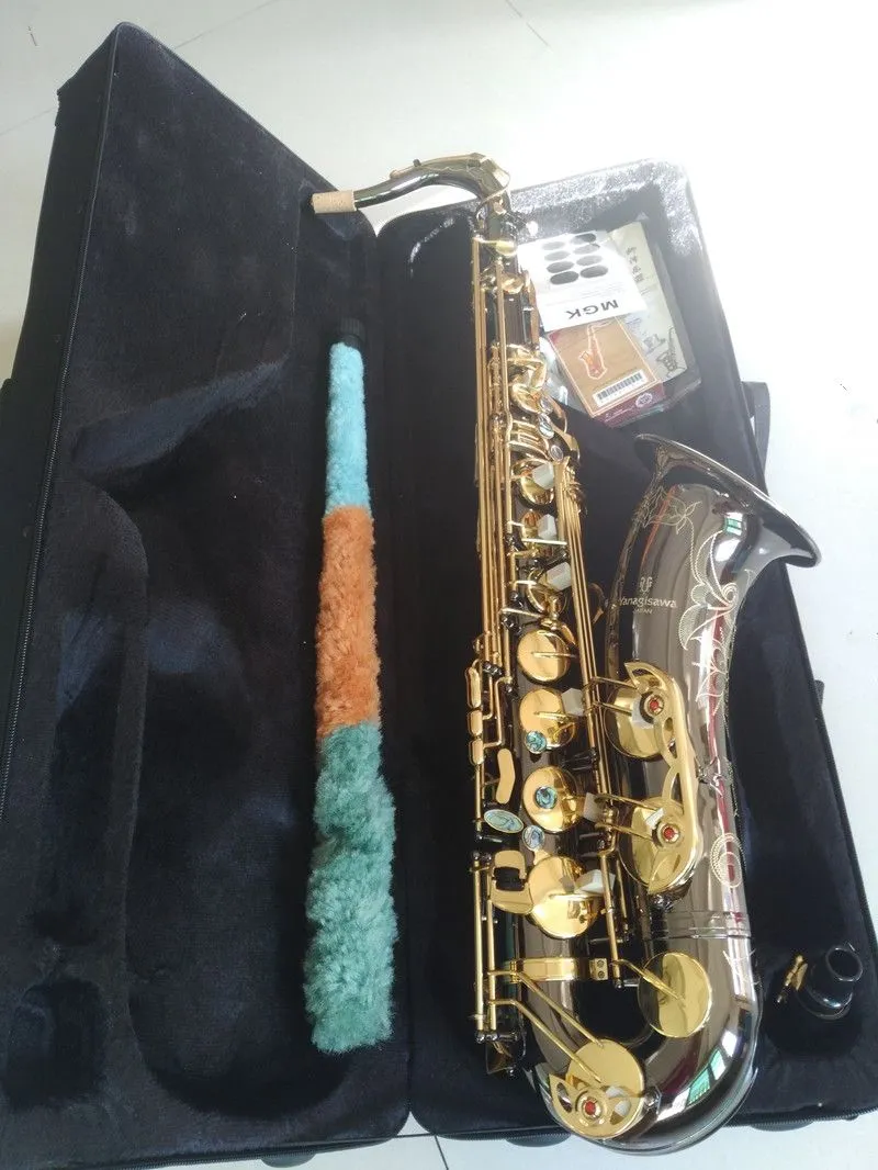 Japão Yanagisa T-992 Novo saxofone tenor de alta qualidade Sax de níquel preto Falling Tune B saxofone tenor tocando profissionalmente B parágrafo plano Música Saxofone preto