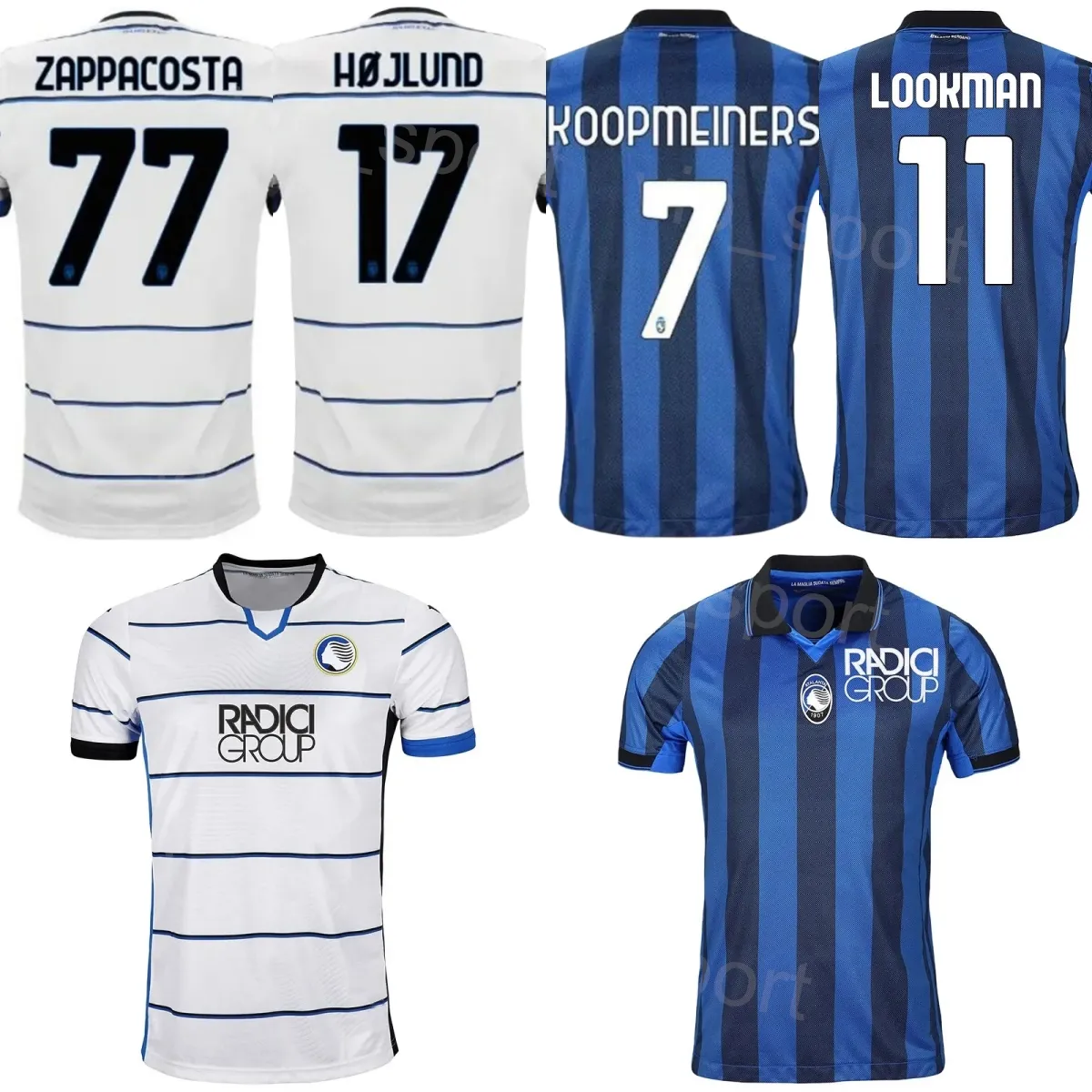 Atalanta BC -24 Soccer Jersey: Koopmeiners, Zappacosta, Lookman More!  Official Football Shirt Kit Buy Now!