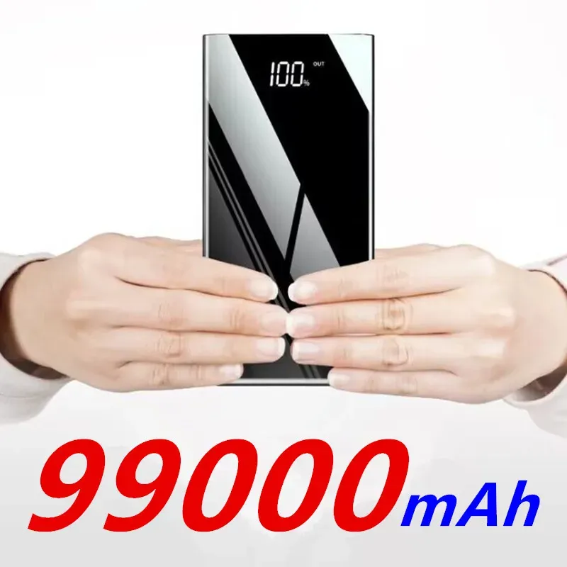 Power Bank 99000mAh con caricabatteria portatile a ricarica rapida Power Bank per IPhone 14 13 12 Pro Max Xiaomi HuaWei