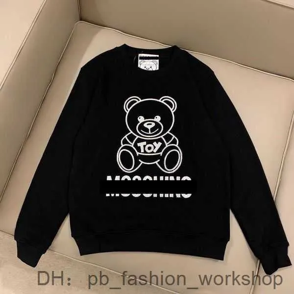 Sweat à capuche Moschinos pour hommes Sweats à capuche imprimés graphiques Parfait Automne Femmes Designers Sweats à capuche Pull Col rond Manches longues Sweatshirts en vrac Moschinos Sweat à capuche 4 4IB3