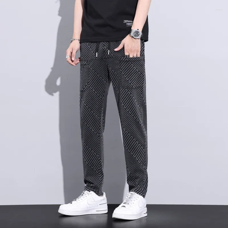 Mens striped trousers cheap