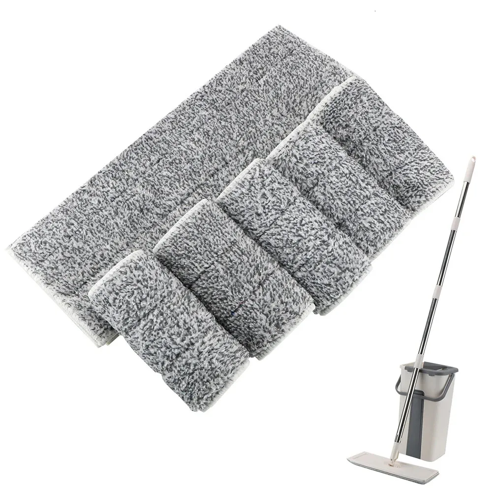 Vadrouilles 4 pièces 6 pièces, tampon de remplacement pour vadrouille de nettoyage domestique, tampons en microfibre lavables en Spray, tissu anti-poussière 231027