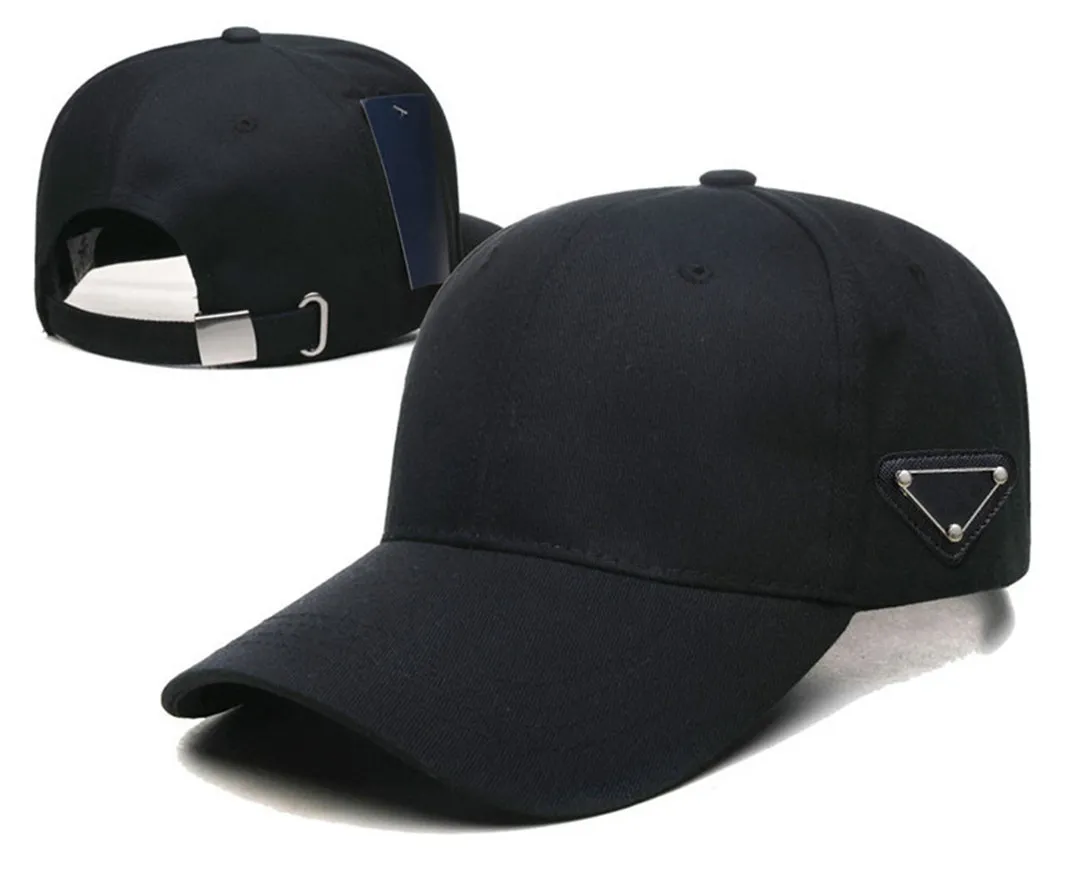 Mężczyźni Kobiety Baseball Cap Sports Nowy projektant Casquette Womens Summer Outdoor Bucket Caps Hats Triangle Prad Letters Wysokiej jakości hurtowy p-12
