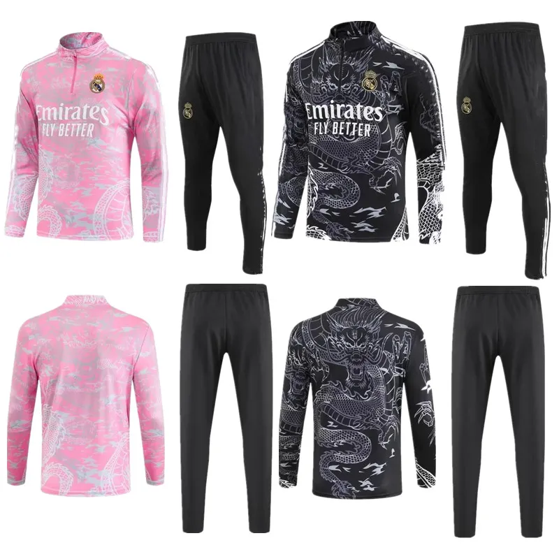 Save Big on Bulk Real Madrid Jogging Suit Real Madrid New Soccer Jersey  Training Tracksuit: Long Sleeve Half Zip Football Suit For Men Best Deals  on