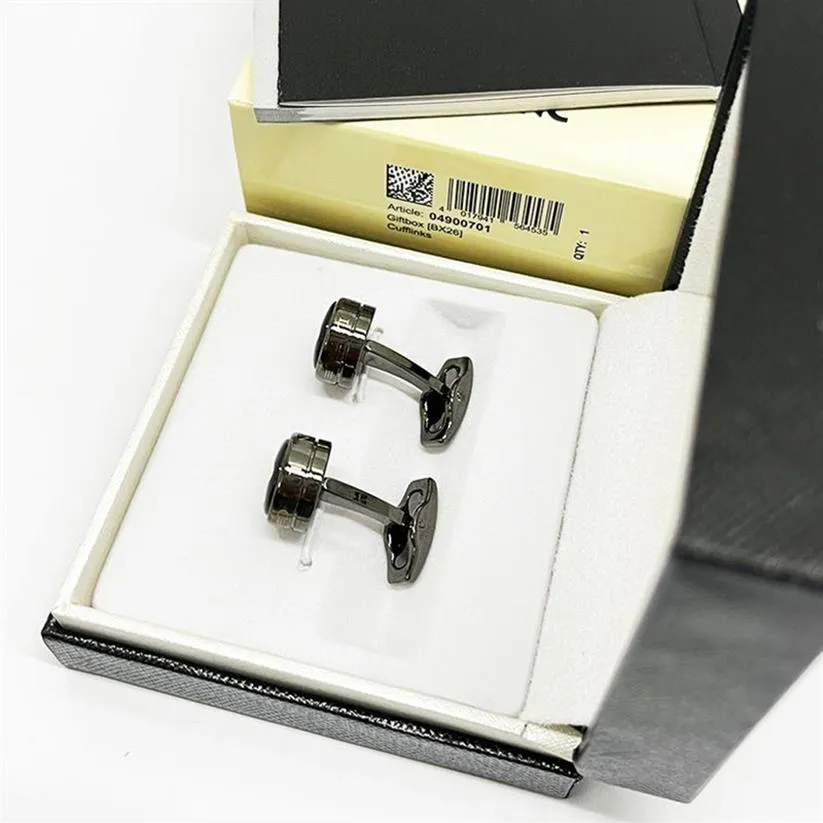 L-M01with Box Designer Jewelry Cuff Links Wysokiej jakości luksusowe spinki do mankietów w całości 262c