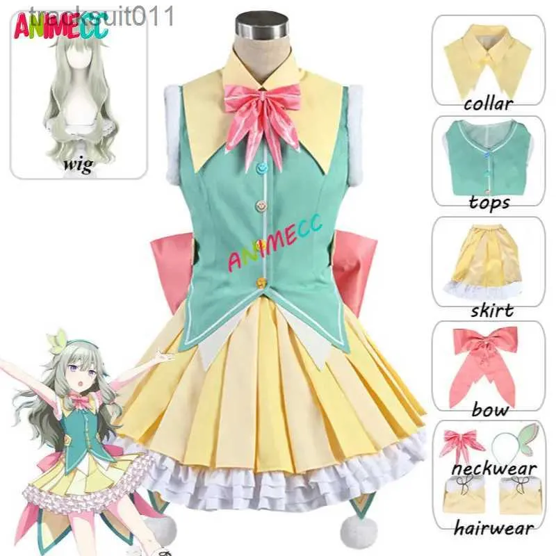 Costumi anime ANIMECC Project Sekai Stage colorato Kusanagi Nene Cosplay Vieni Carnevale Halloween Festa di Natale Abbigliamento per donne Ragazze L231027