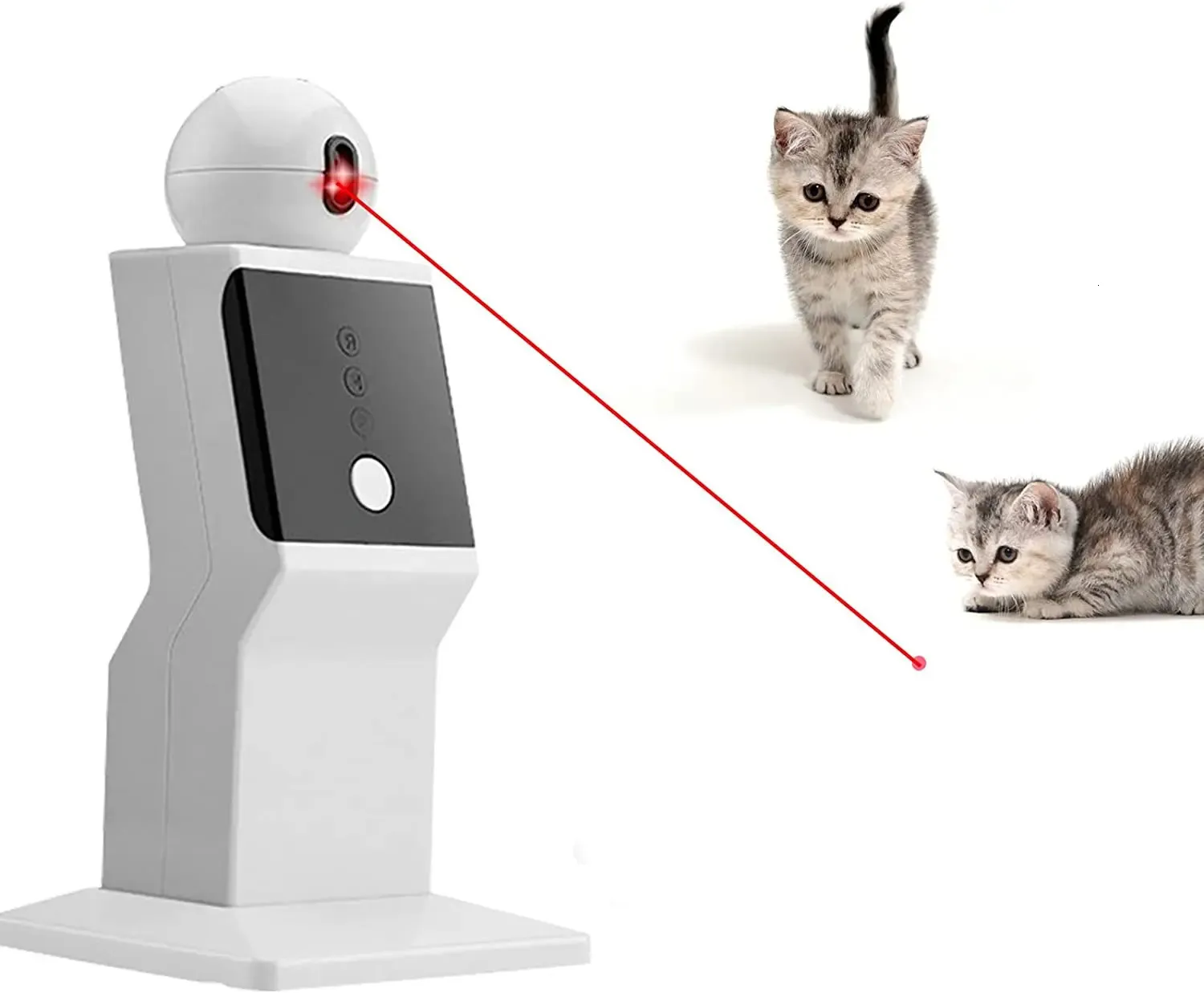 Jouets pour chats ATUBAN jouet Laser automatique Rechargeable mouvement aléatoire interactif pour chats et chatons exercice de point rouge 231027