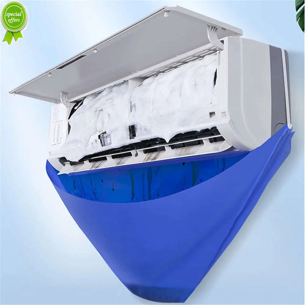 Air Conditioner Cleaning Cover Filter Net Waterproof Dust-proof Air Conditioner Protection Cover Water Holder Bag Cleaning Tools