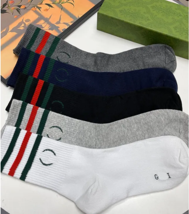 Дизайнерские мужские и женские носки пять брендов роскоши спортивные носки Зимние сети