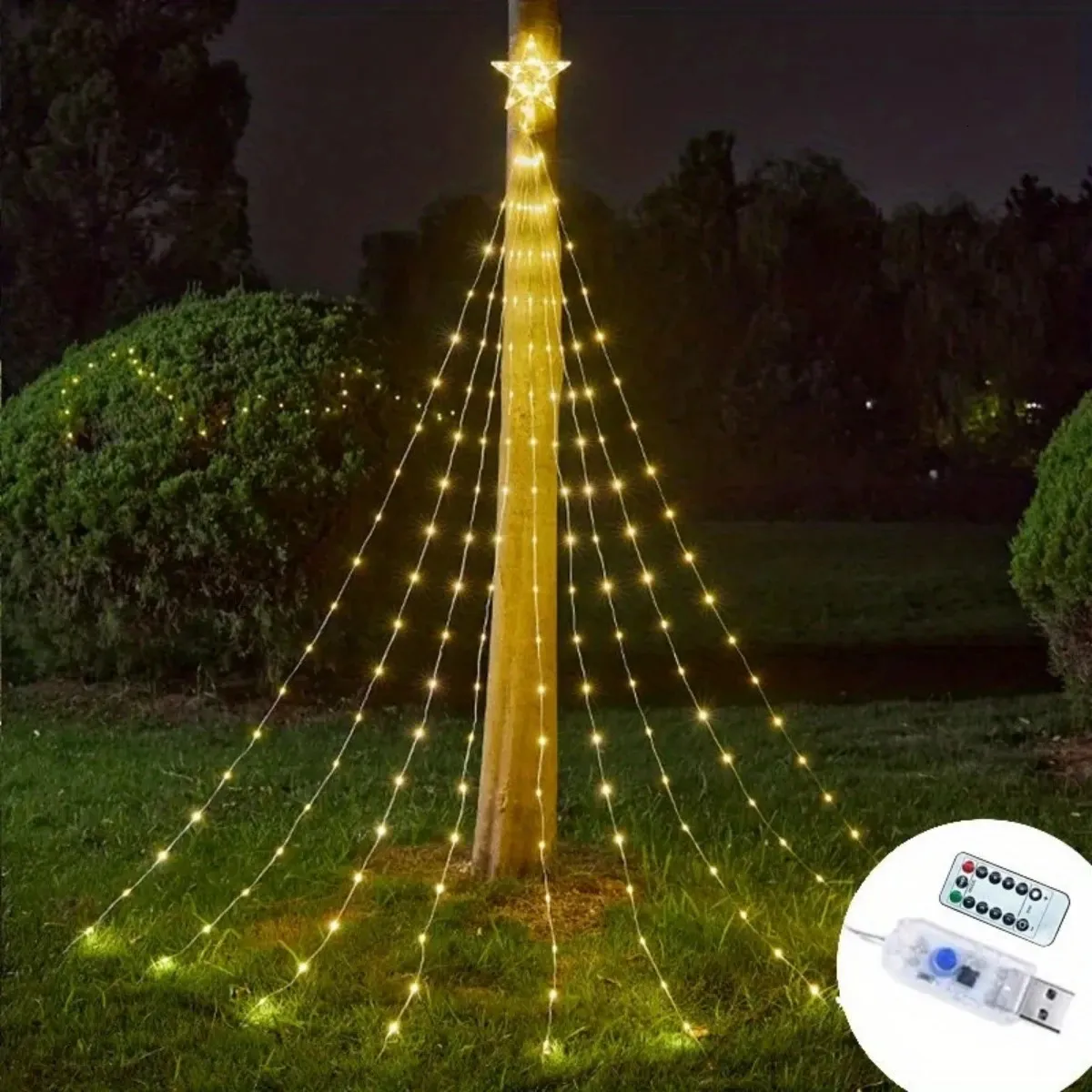 LED Waterfall Christmas Lights - Outdoor Holiday Decor, USB Powered, 8  Modes, Remote Control, Perfect for Garden, Yard, Wedding, Party from Dhgate Christmas  Decorations - price 26.81, image size:1200x1200