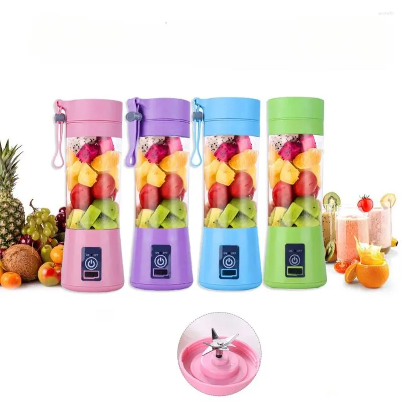 Juicers Portable Blender 6 Blades USB Electric Juicer Mini Food Processor Personal Vitamin