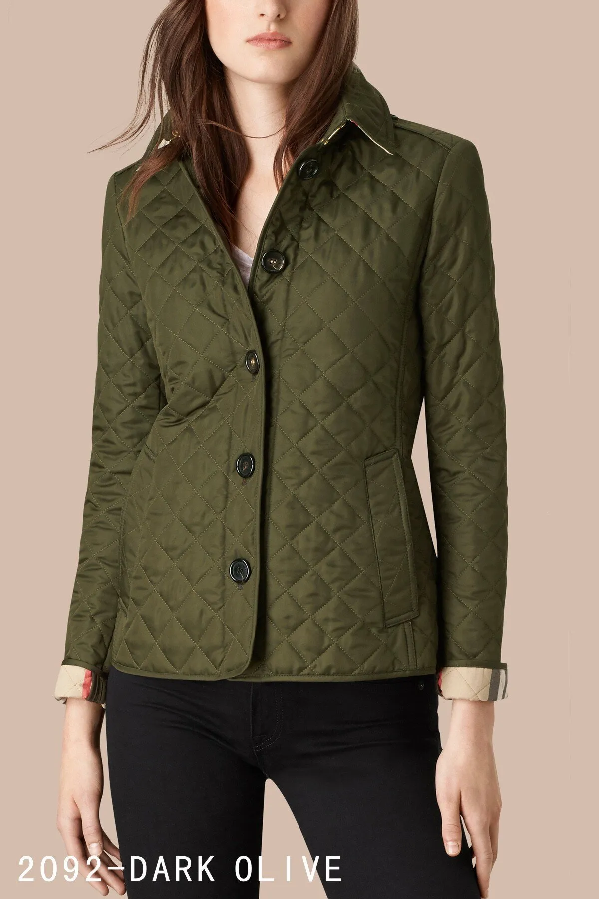 Double breasted winter plaid wool coat women 4704 Double breasted winter plaid wool coat women 4704